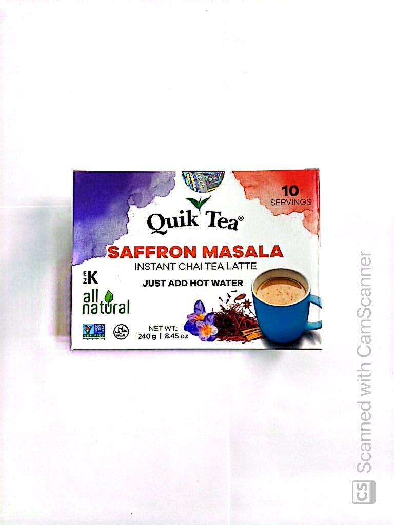 quik tea saffron masala chai 10 pouch