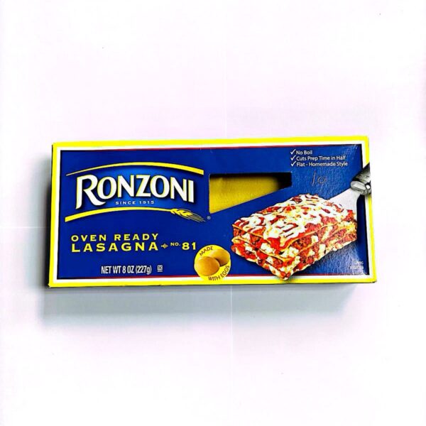 Ronzoni Oven Ready Lasagna No.81 8Oz