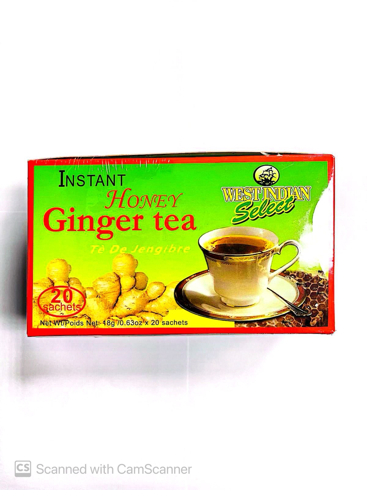 instant honey ginger tea